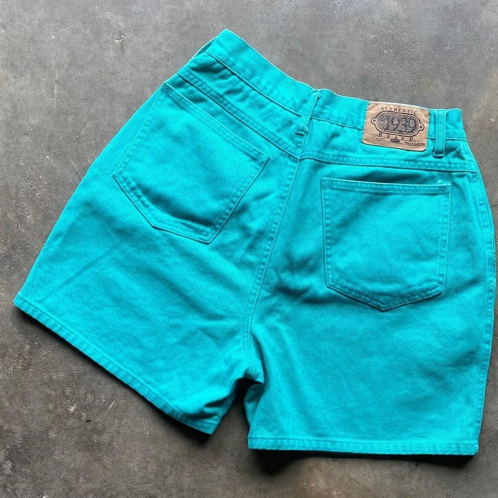 Vintage 1939 Brand Ultra High Waist Mom Jean- Turquoise-‎ 11/12
